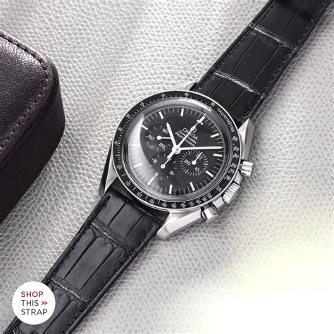 omega speedmaster leather clasp|bulang omega speedmaster strap.